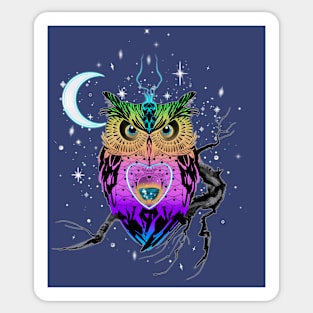 Magical owl Sticker